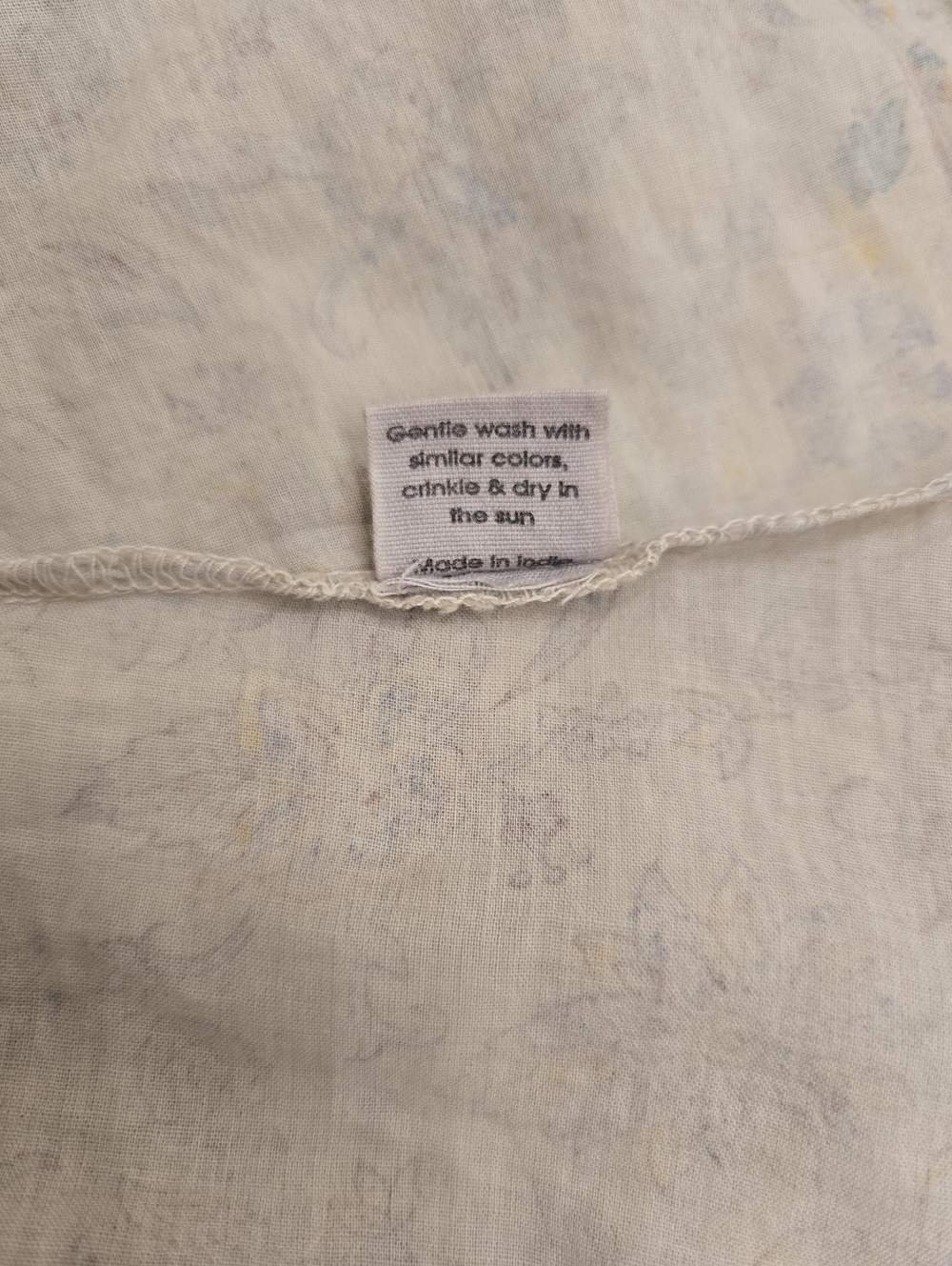 Magnolia Pearl Blockprint Bondi Blouse OOAK OS Rare Piece Of Art - Picture 15 of 15